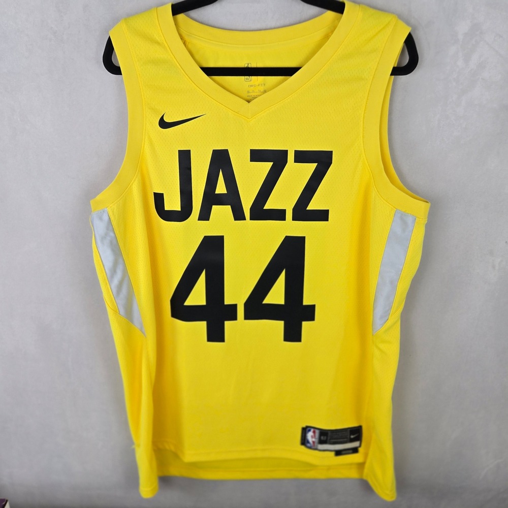 Nike Utah Jazz Bojan Bogdanovic 44 Icon Edition Swingman Jersey Yellow XL DN2024